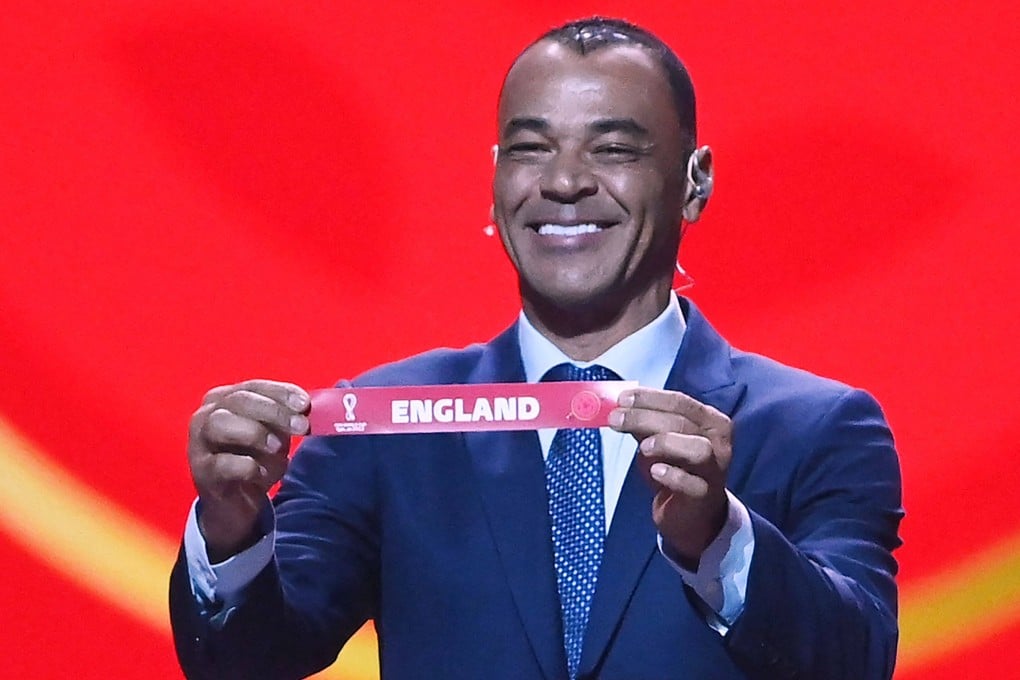 Former Brazil football team captain and World Cup winner Cafu at the 2022 Qatar World Cup group games drawat the Doha Exhibition and Convention Centre in Qatar. Photo: AFP