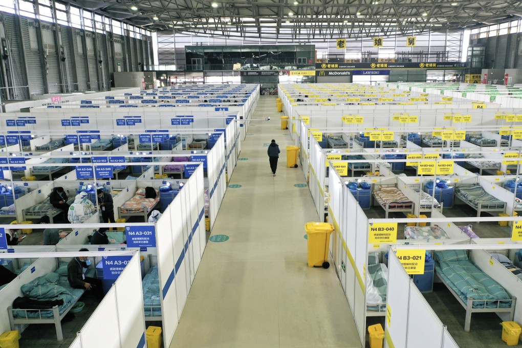 The Shanghai New International Expo Centre has been turned into a mass quarantine site. Photo: Xinhua via AP