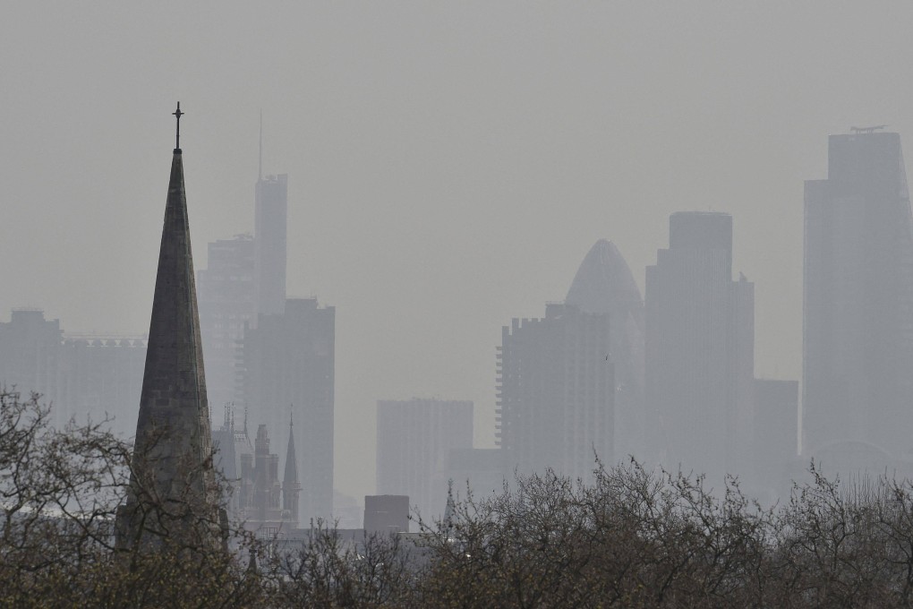 A view of London’s skyline obscured by high air pollution. File photo: Reuters