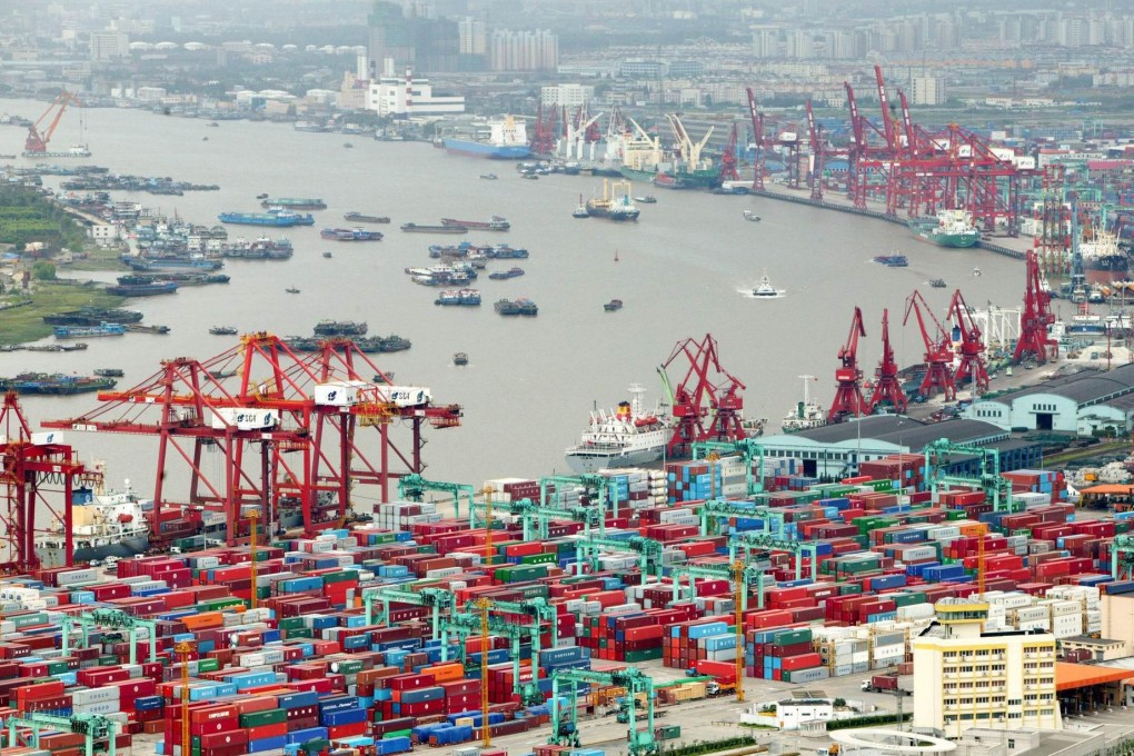 Shanghai is the biggest container port in the world. Photo:  EPA