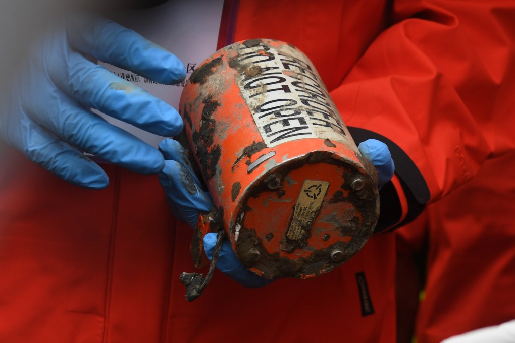 The second black box recovered at the crash site of MU5735 in Tengxian County, south China’s Guangxi Zhuang Autonomous Region. Photo: Xinhua