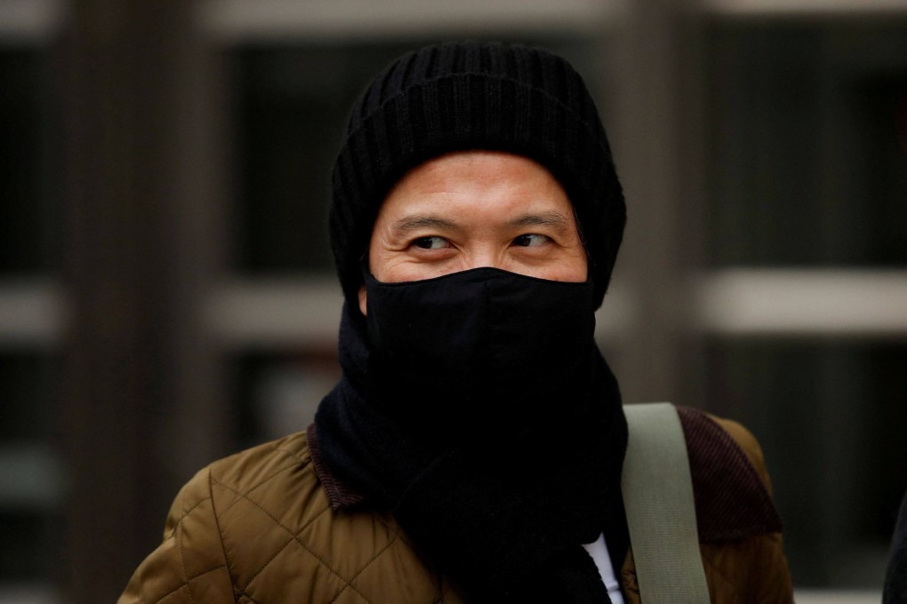 Ex-Goldman Sachs banker Roger Ng leaves the United States Courthouse in Brooklyn, New York, in February. Photo: Reuters