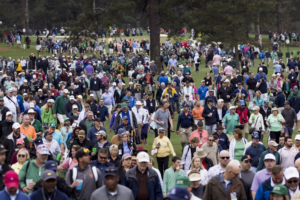 Fans at the Masters step back in time with Augusta National implementing a ‘no phones’ policy. Photo: EPA-EFE