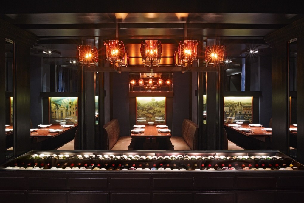 The wide wine selection at Grand Hyatt Steakhouse in Hong Kong. Photo: Handout