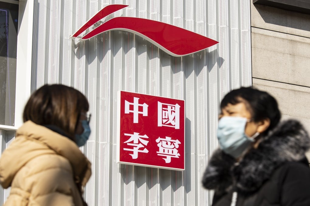 A Li-Ning store in Shanghai, China. A preference for guochao, or “China chic”, has swept through China, particularly its millennial and Gen Z shoppers, at the expense of Western brands. Photo: Bloomberg