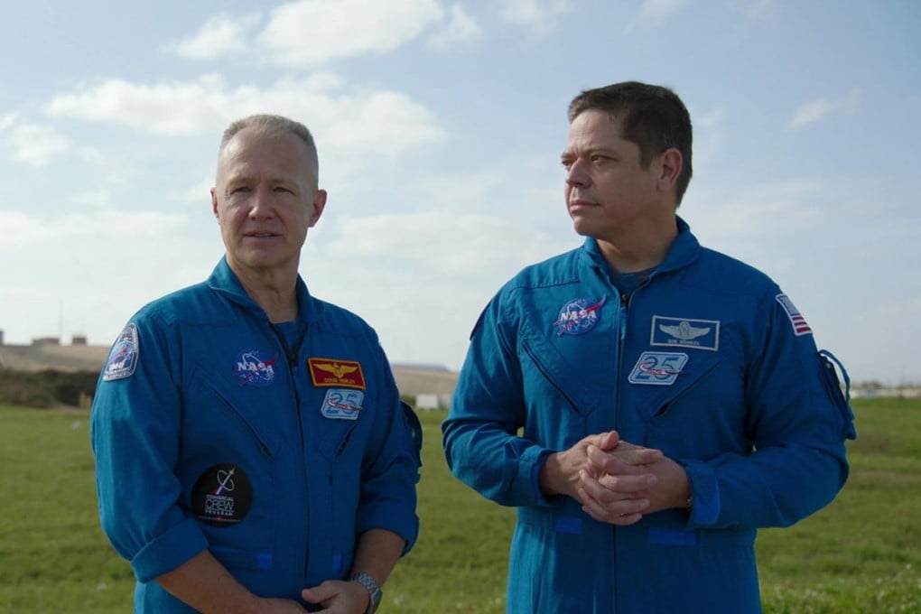 Astronauts Doug Hurley (left) and Bob Behnken before their historic flight in May 2020 on the Dragon 2 space capsule, a joint venture between Nasa and SpaceX, as seen in the Netflix documentary Return To Space. Photo: Netflix / TNS