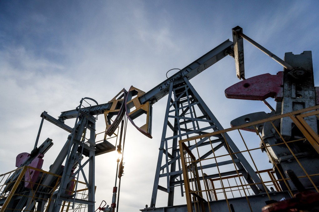 Pump jacks in an oil field  in the Republic of Tatarstan, Russia. Photo: TASS/Zuma Press/TNS