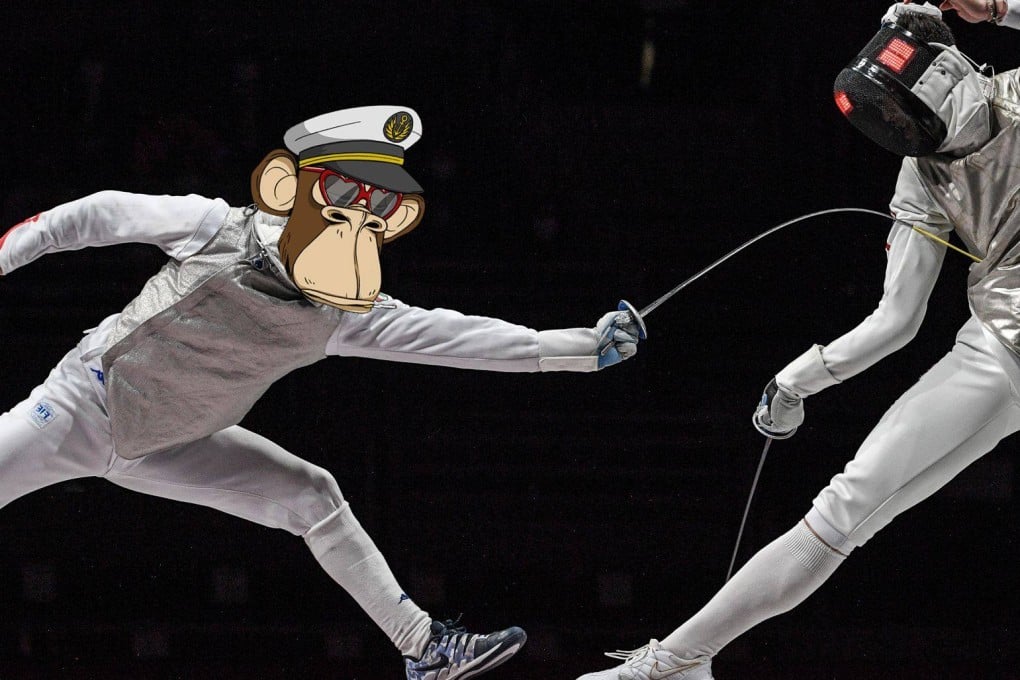 GOLD4HK, an NFT project following the Hong Kong men’s foil team’s Olympic Games journey, and local Bored Apes Yacht Club asset collectors Elite Apes, announce a partnership. Photo: GOLD4HK