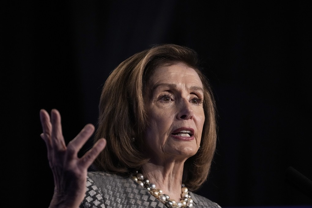 US House Speaker Nancy Pelosi was expected to arrive in Taipei on Sunday but postponed her trip after testing positive for Covid-19. Photo: Getty Images