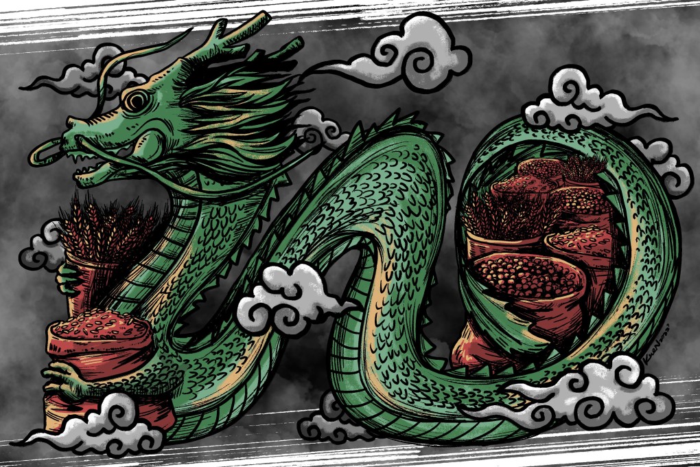 China’s stockpile of wheat accounts for about half of the world’s supply, according to the US Department of Agriculture. Illustration: Lau Ka-kuen