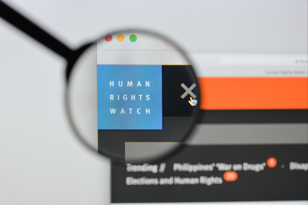 Human Rights Watch website homepage. Photo: Shutterstock