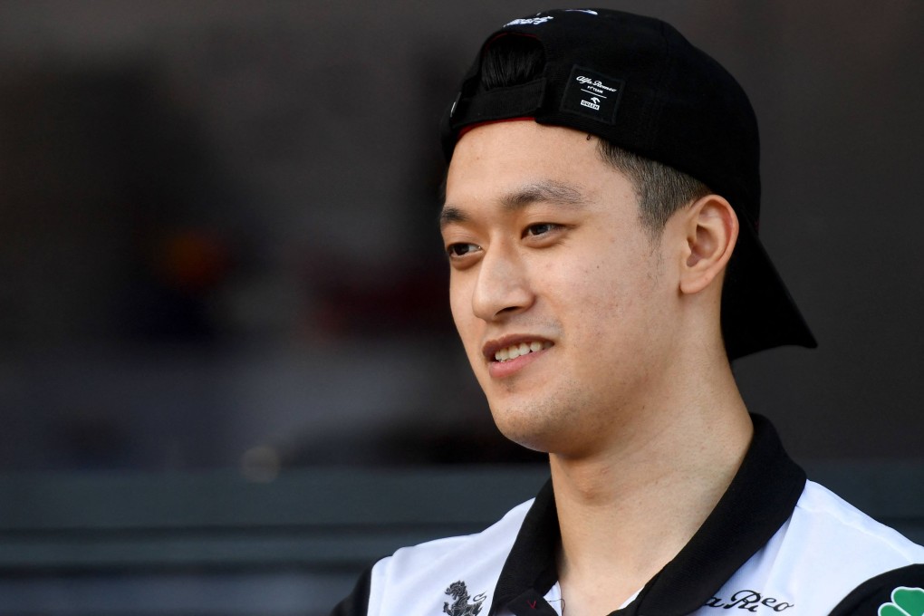 Alfa Romeo racer Zhou Guanyu of China in a press conference at Formula One Australian Grand Prix practice event at the Albert Park Circuit in Melbourne. Photo: AFP