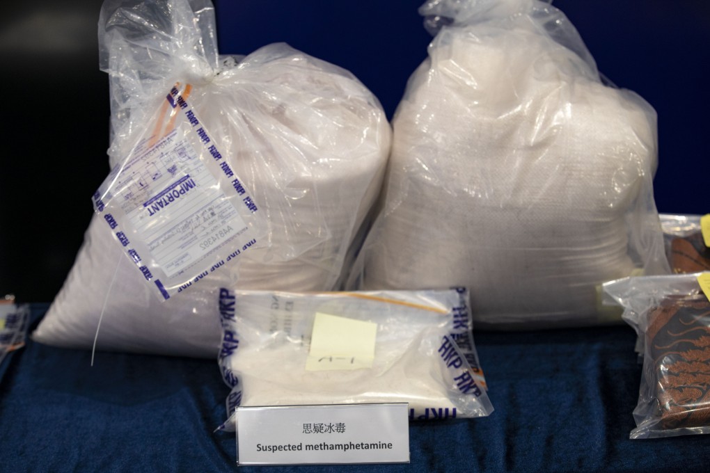 Bags of suspected methamphetamine seized during the raid. Photo: Handout