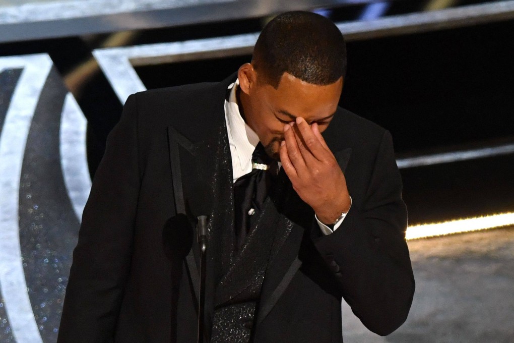 US actor Will Smith accepts the award for Best Actor in a Leading Role for “King Richard” during the Oscars in Hollywood in March. Photo: AFP
