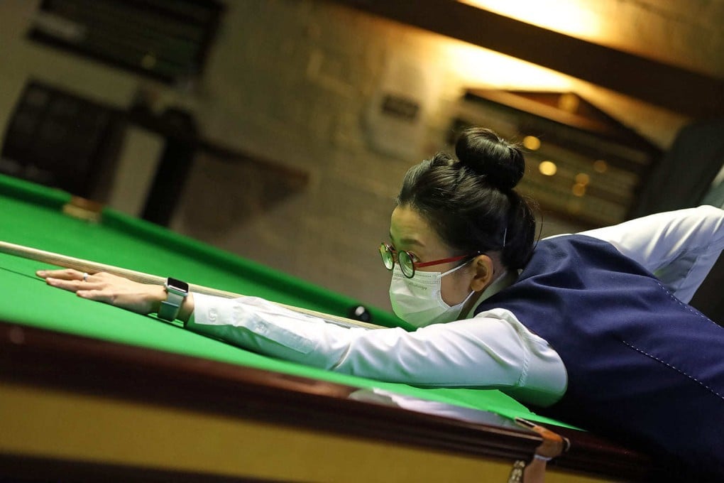 Snooker player Ng On -yee in the Winchester Open final. Photo: Handout