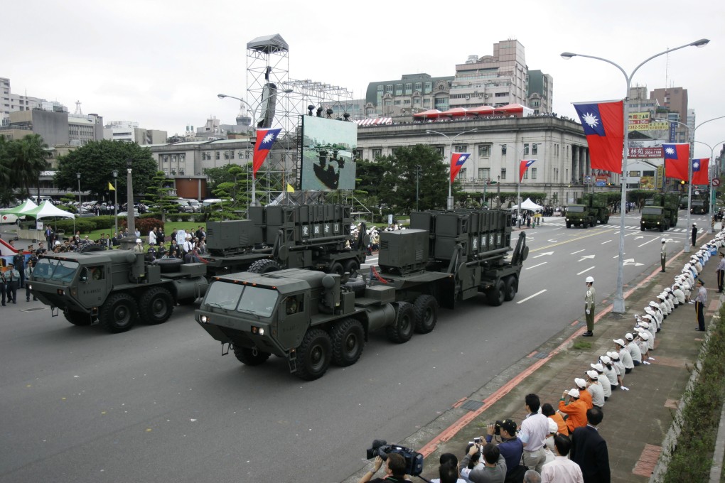Patriot missiles pictured in a parade in Taipei in 2007. Photo: AP