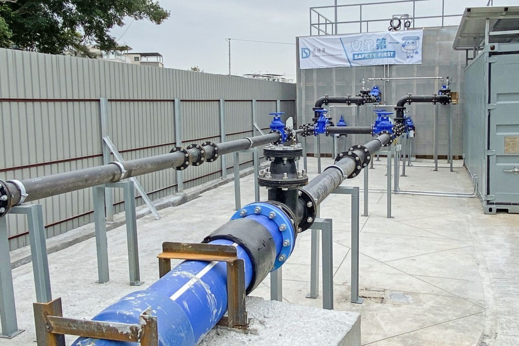 A sewage system in a Hong Kong community isolation facility was built in just 7 days, according to the development minister. Photo: Handout