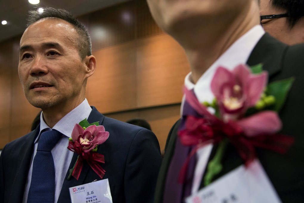 China Vanke then-chairman Wang Shi attends the debut of his company on the Hong Kong Stock Exchange on June 25, 2014. Wang has filed to list a SPAC in the city, according to its prospectus published in April 2022. Photo: Reuters