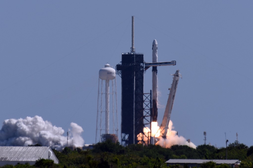 The SpaceX Falcon 9 rocket lifts off carrying the Crew Dragon spacecraft on a commercial mission managed by Axiom Space, at Kennedy Space Centre in Cape Canaveral, Florida on April 8. Photo: Getty Images / TNS