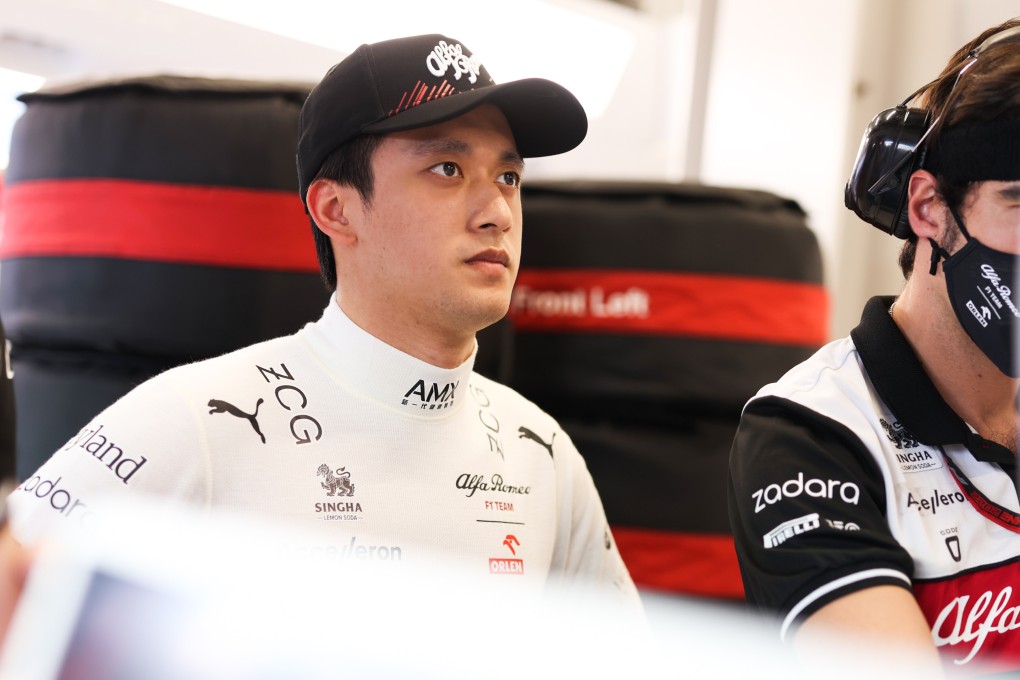 Alfa Romeo’s driver Zhou Guanyu of China in a practice event at the Formula One Saudi Arabian Grand Prix at the Jeddah Corniche Circuit. Photo: Xinhua