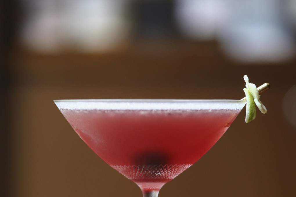 Kohbai cocktail from Mizunara: The Library, Photo: SCMP / Jonathan Wong