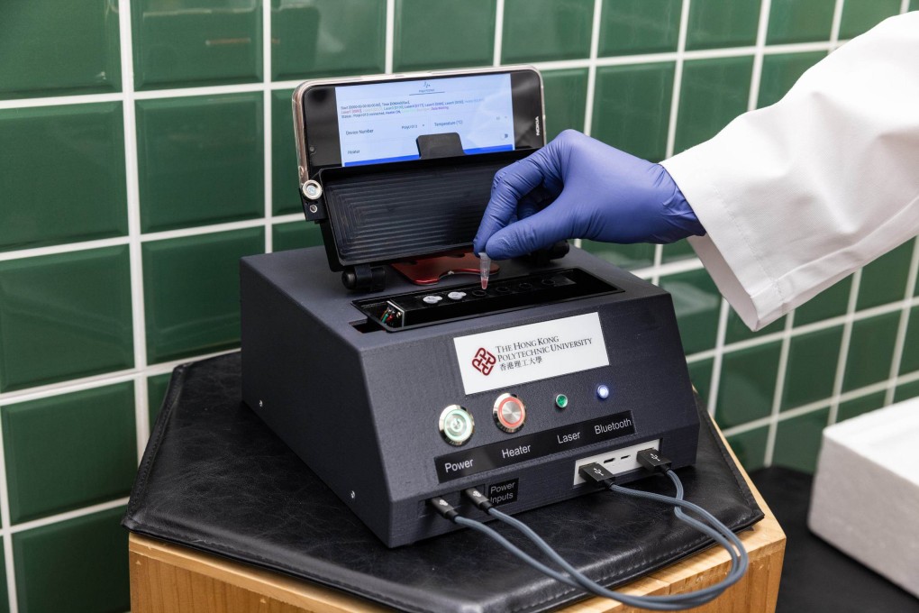 The researchers from Polytechnic University hope to collaborate with the government and other organisations for mass usage of the device in the future. Photo: PolyU