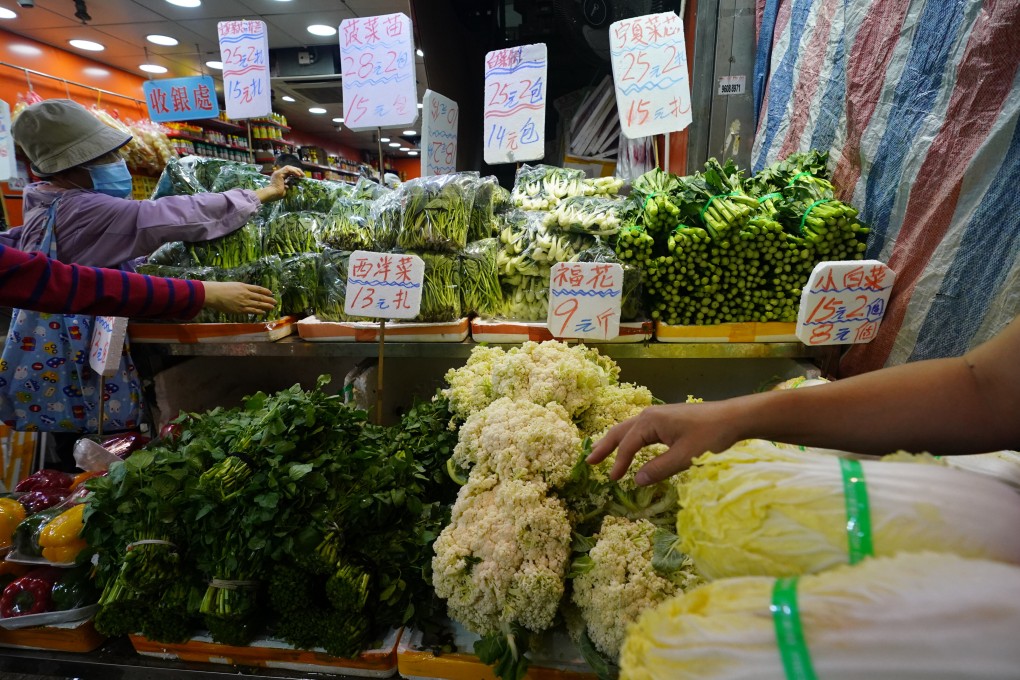 Mainland China provides 92 per cent of Hong Kong’s vegetables and 94 per cent of fresh pork. Photo: Felix Wong