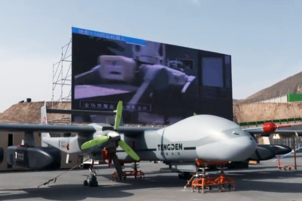 A TB-001 Twin-Tailed Scorpion armed reconnaissance drone was among the UAVs highlighted in the report. Photo: CCTV
