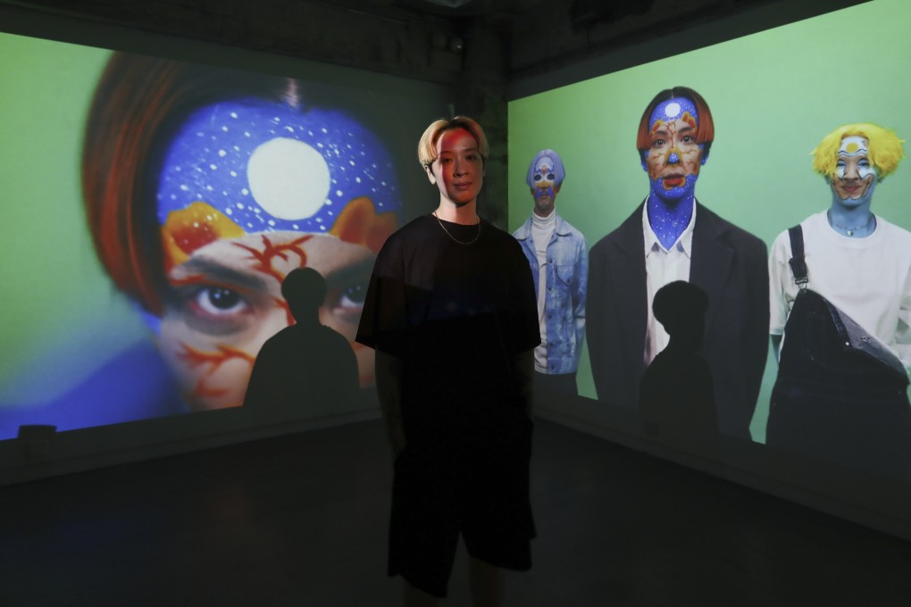 Performance artist Sin Wai-kin at their “It’s Always You” exhibition at Blindspot Gallery in Wong Chuk Hang, Hong Kong. Sin has been nominated for the Turner Prize 2022. Photo: Jonathan Wong