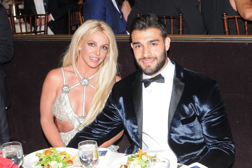 Britney Spears and partner Sam Asghari attend an awards ceremony in 2018 at a hotel in Beverly Hills, California. Photo: Getty Images for GLAAD/TNS