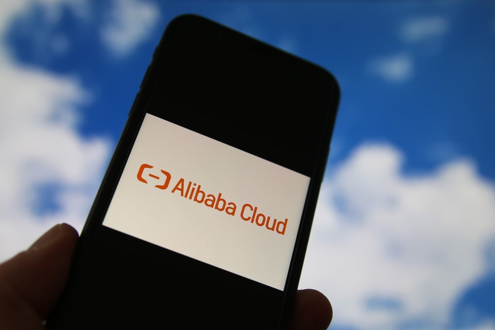 A smartphone displaying the logo Alibaba Cloud logo on February 9, 2021. Photo: Shutterstock
