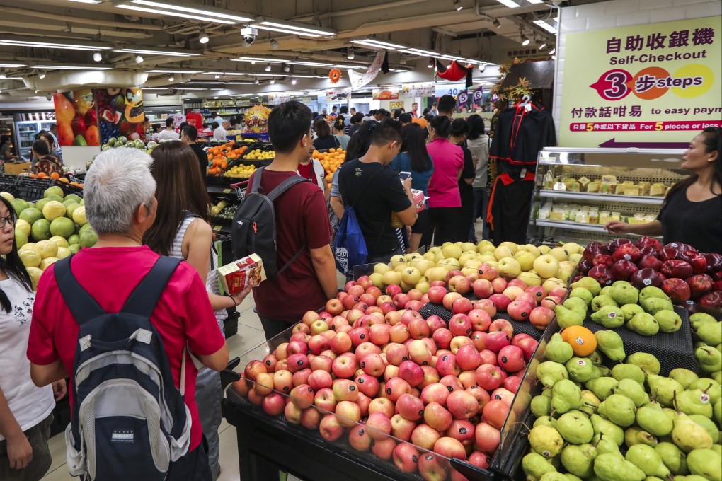 Hong Kong supermarkets saw a 4.2 per cent rise in food prices amid the fifth wave. Photo: Felix Wong