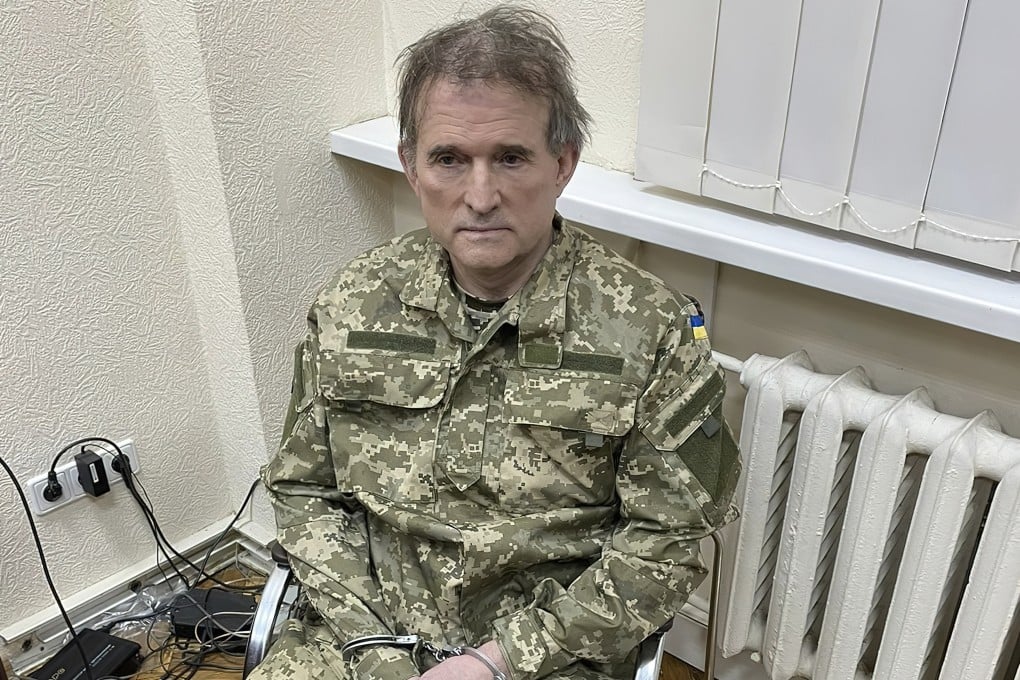 Ukraine said on Tuesday it had captured pro-Kremlin tycoon Viktor Medvedchuk who escaped from house arrest after Russia’s invasion. Photo: Ukrainian Presidential Press Office via AP