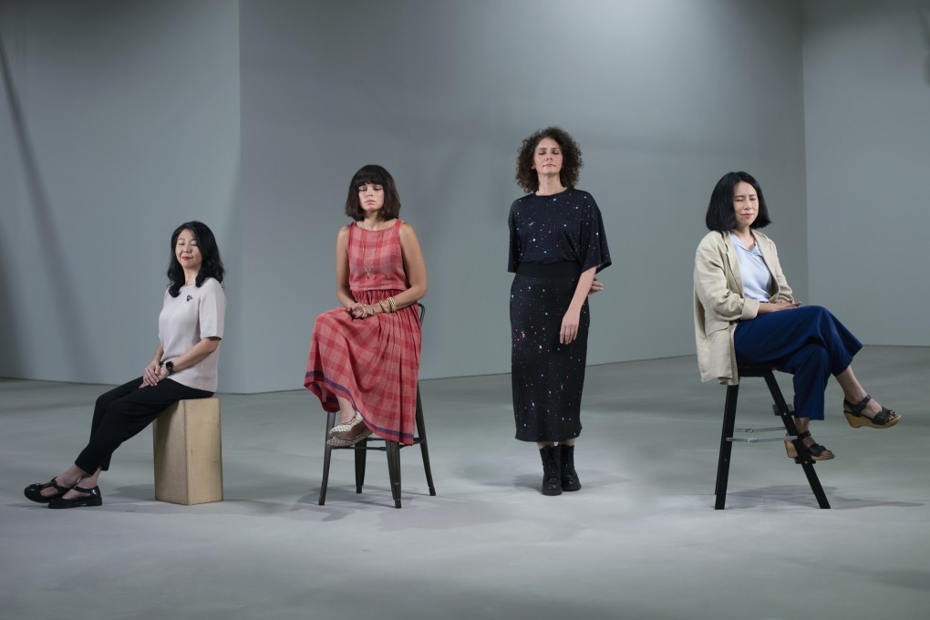 The four co-artistic directors of the Singapore Biennale 2022 (from left) June Yap, Nida Ghouse, Ala Younis and Binna Choi. Photo: Courtesy of Singapore Art Museum
