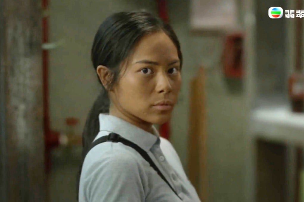 Actress Franchesca Wong plays Louisa, a Filipino domestic helper, in the TVB horror series Barrack O’Karma 1968. Photo: TVB