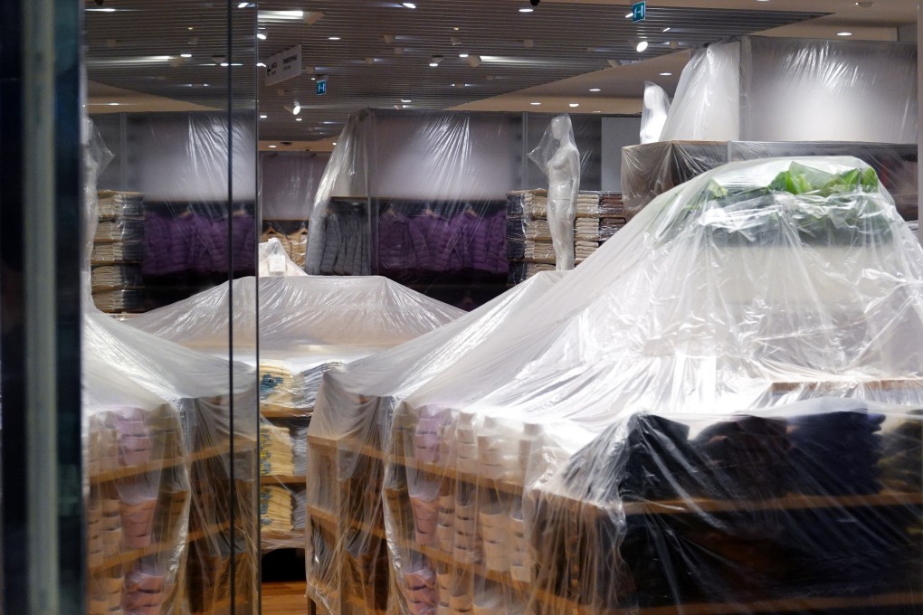 A closed Uniqlo store at Artrium mall in Moscow on April 12. The import restrictions and high oil prices that have supported the rouble’s recovery could ultimately come back to damage the Russian economy. Photo: EPA-EFE