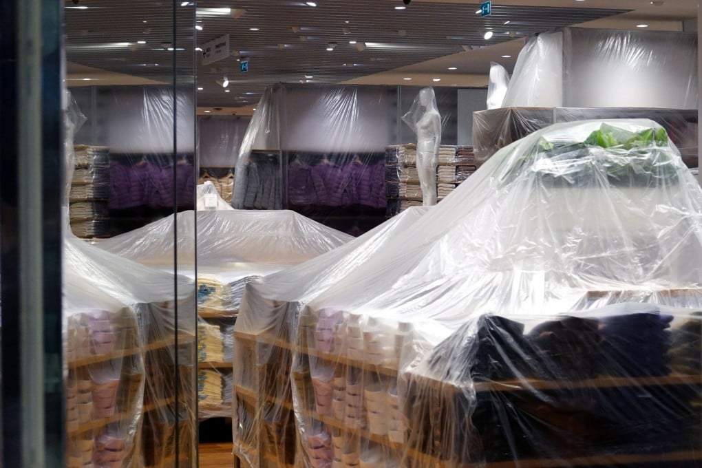 A closed Uniqlo store at Artrium mall in Moscow on April 12. The import restrictions and high oil prices that have supported the rouble’s recovery could ultimately come back to damage the Russian economy. Photo: EPA-EFE