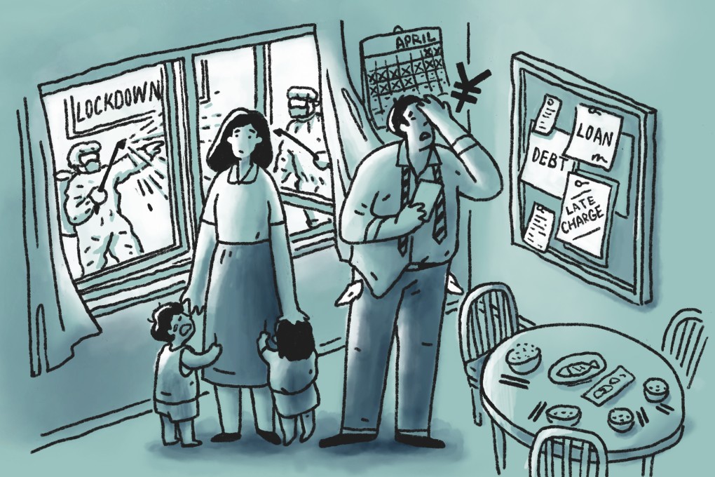 Many households that were once the envy of China’s middle class are struggling with debt. Illustration: Perry Tse