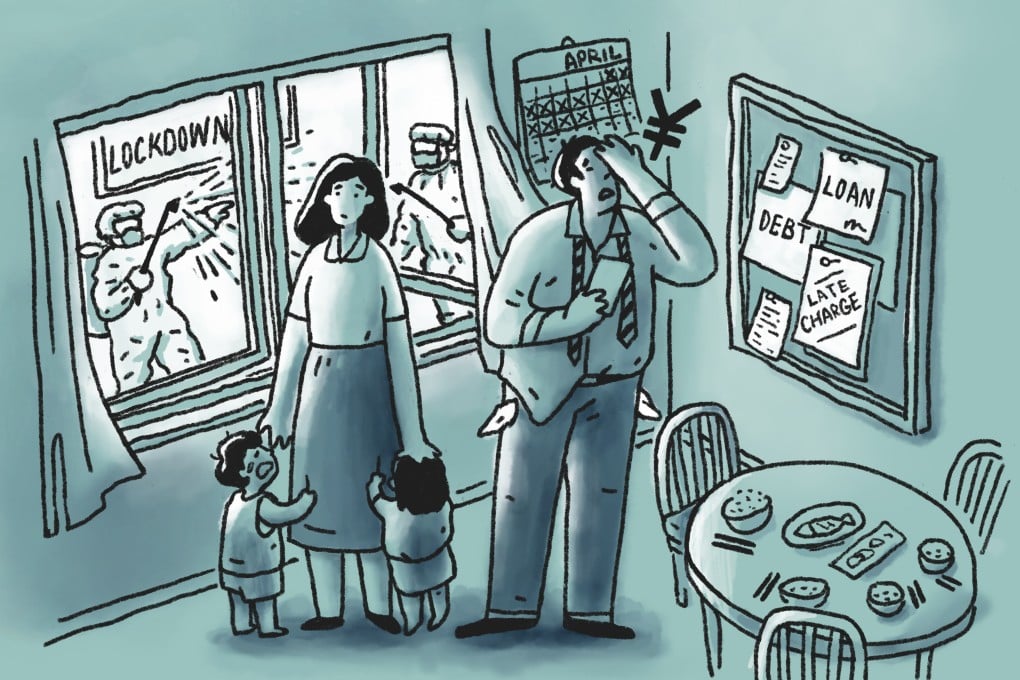 Many households that were once the envy of China’s middle class are struggling with debt. Illustration: Perry Tse