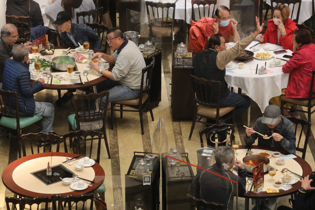 A party at home is allowed, but no more than four can gather in public. Photo: Jelly Tse