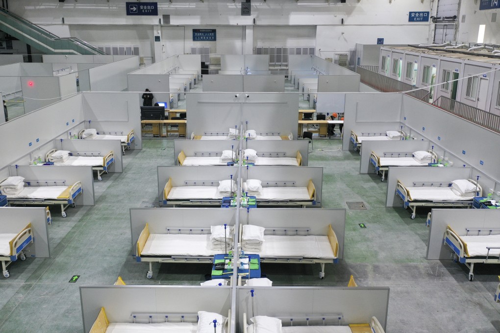 A makeshift hospital in Changchun, the capital of Jilin province. Photo: Xinhua