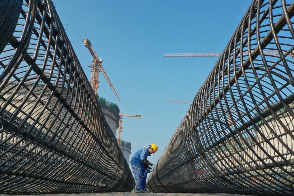 On July 10, 2021, work is under way on the construction of a new  liquefied natural gas (LNG) facility in China’s Hebei province. The Xintian project is expected to be completed by October 2024. Photo: Xinhua