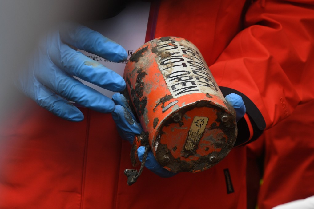 The second black box from the doomed plane is recovered at the crash site in Guangxi Zhuang autonomous region. Photo: Xinhua