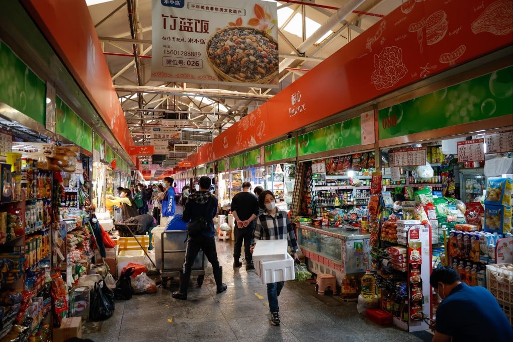 China has set its gross domestic product (GDP) growth target for 2022 at “around 5.5 per cent”. Photo: EPA-EFE