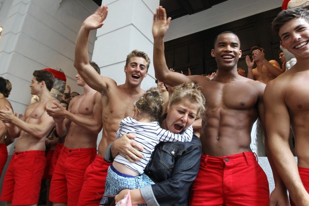 When Abercrombie & Fitch shop opened its first Hong Kong store in 2012, it brought in topless male models to promote it. The label is the subject of a new Netflix documentary. Photo: SCMP