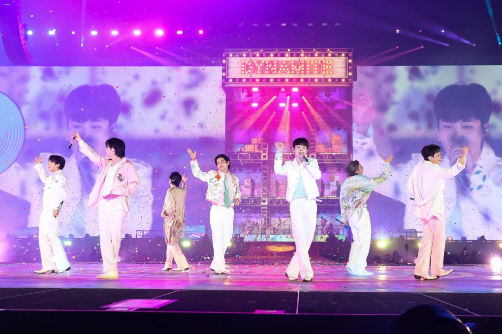 BTS perform at the Allegiant Stadium in Las Vegas in April, where the K-pop superstars held four concerts over two weekends for a reported total of 200,000 Army fans. Photo: Big Hit Music