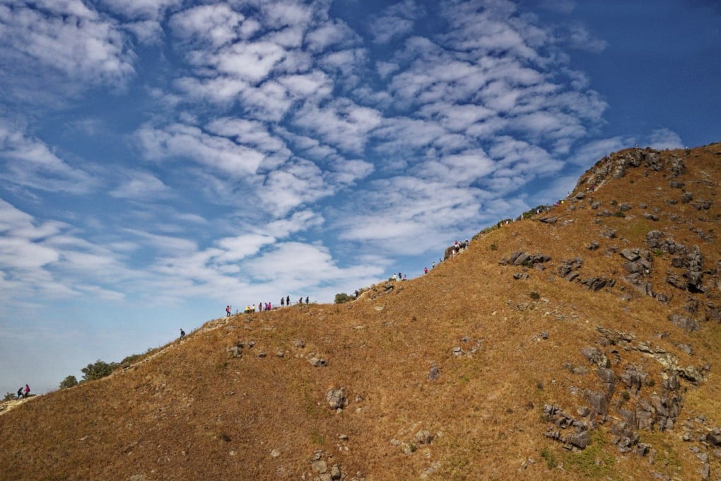 Hikers near the summit of Lantau Peak. Photo: Martin Williams