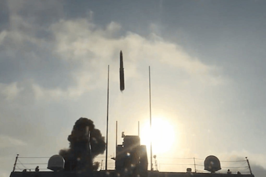 Footage of the missile launch was released online. Photo: Weibo