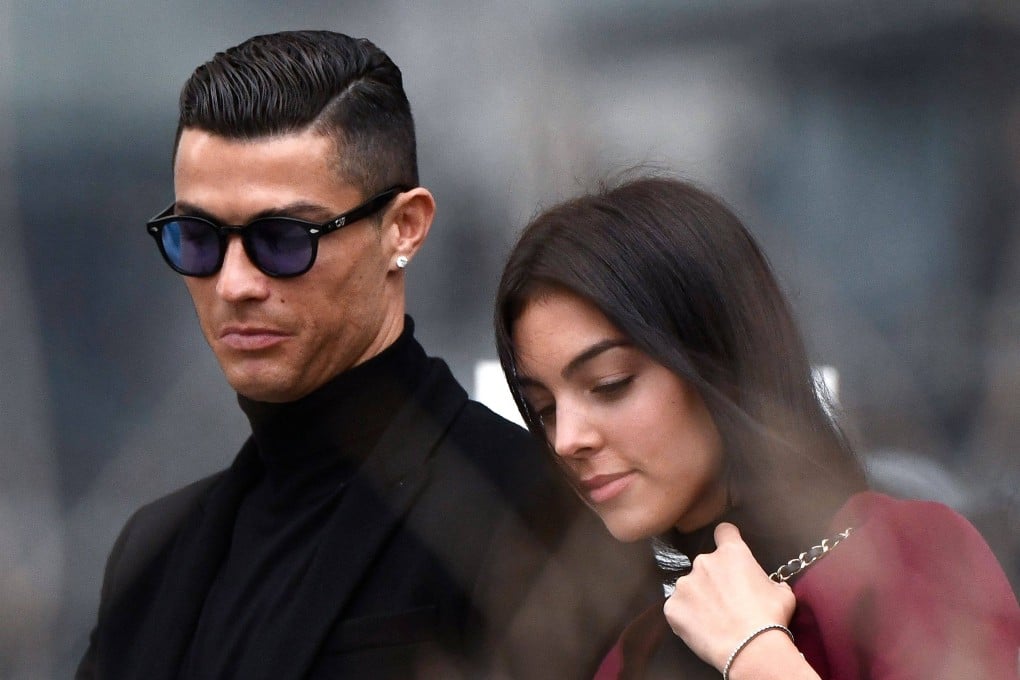 Cristiano Ronaldo leaves with his wife Georgina Rodriguez announced their newborn baby son had died. Photo: AFP