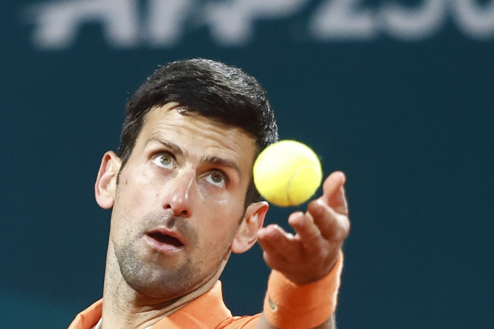 Serbia’s Novak Djokovic serves the ball during a men’s singles match against Laslo Djere at Serbia Tennis Open ATP 250 series. Photo: Xinhua